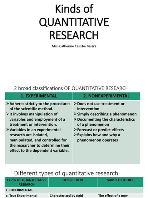 quantitative study sample|kinds of quantitative research examples.